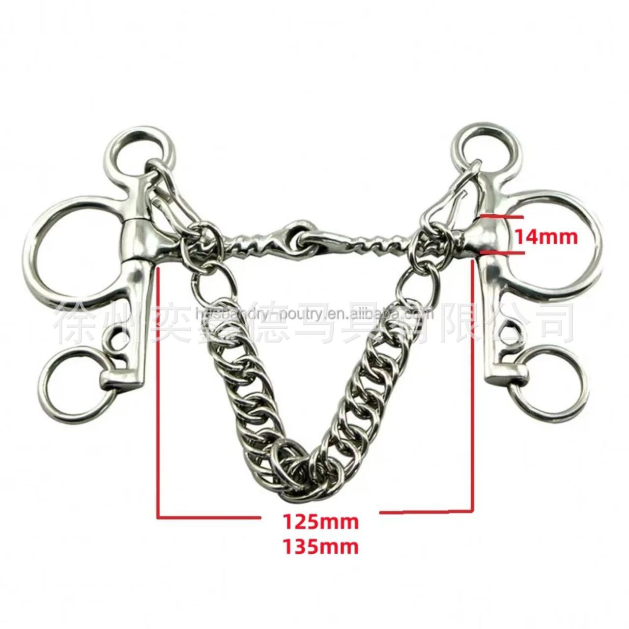 不锈钢马衔304马具马口衔铁马嚼子简约霸王马术用品配件通用大全