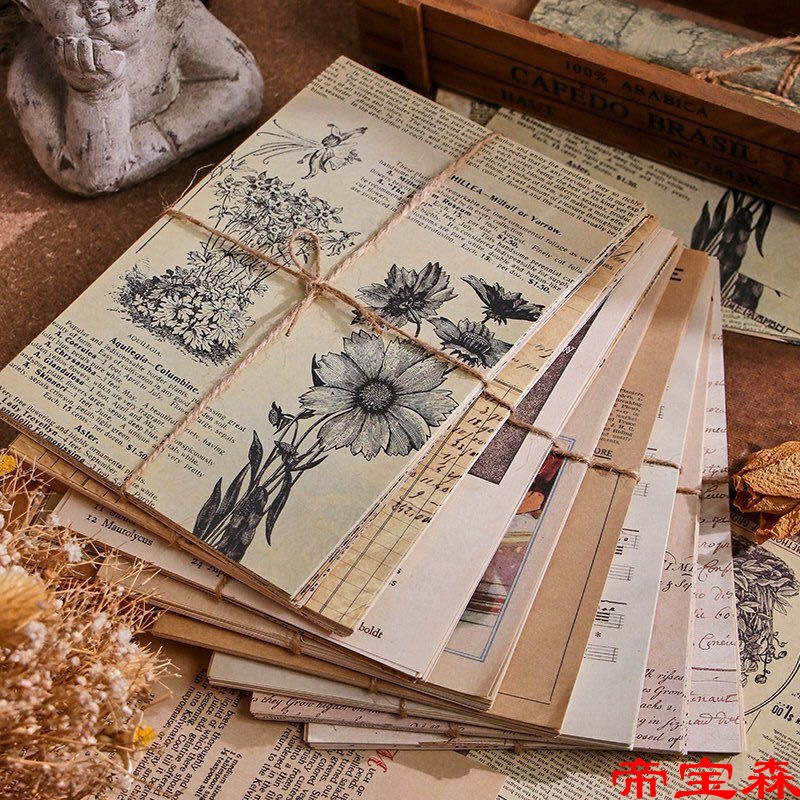 Retro source material Retro inspiration series diy PDA Primer Illustration Decade Newspaper Vintage Style