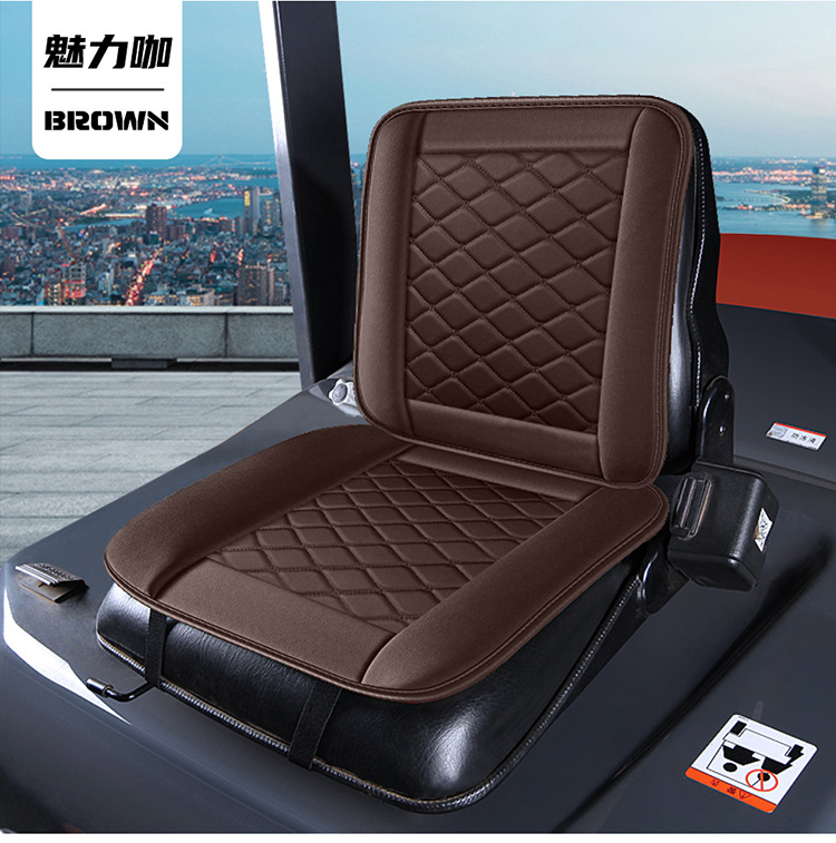 2025 New Model Full Leather/Plush Universal Car Seat Cushion for Forklifts, Direct Sales from the Manufacturer, Suitable for All Seasons