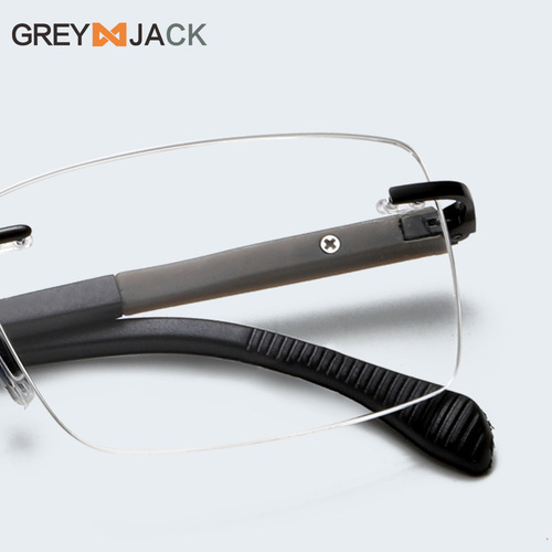 新款男士无框眼镜架商务眼镜框眼睛架近视眼镜框平光镜批发