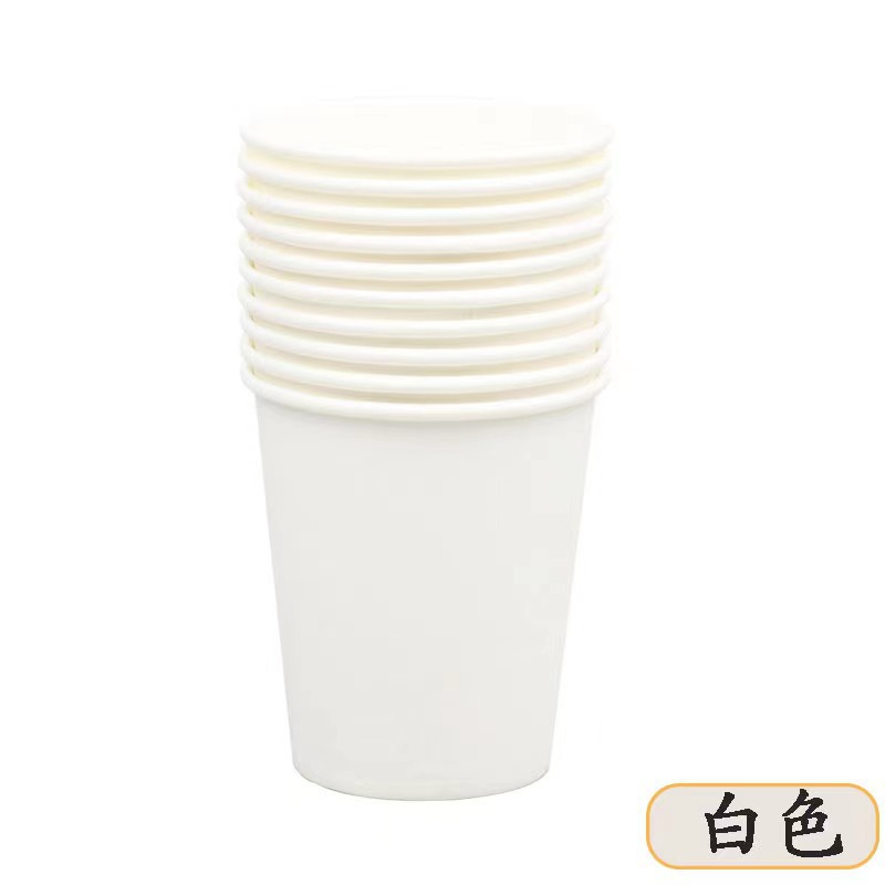 Decoración de la fiesta de picnic tazas novedosas de color sólido con rayas de cumpleaños suministros de tazas de papel desechables coloridas