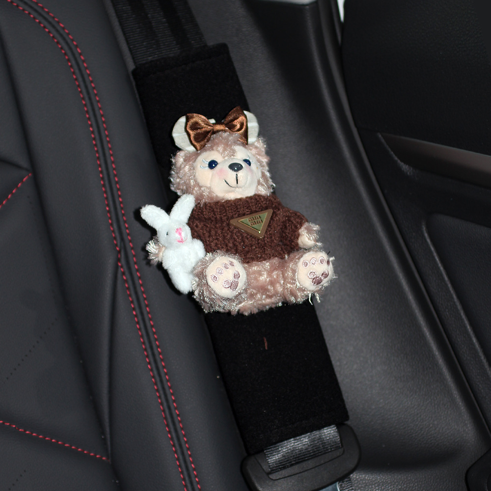 Maillard Autumn Rose Painter Da Vinci Car Seat Belt Shoulder Pad Anti-Neck Car Accessories Girls