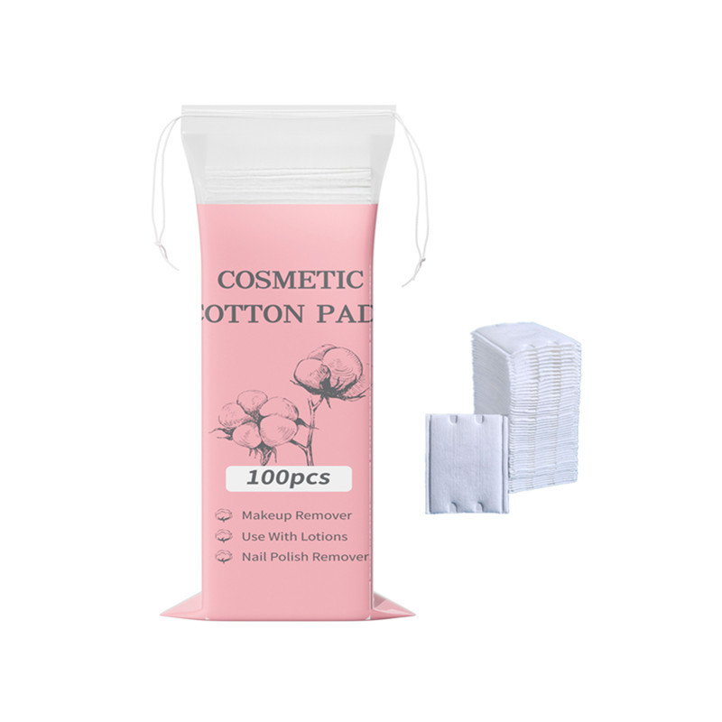 Discos de algodón redondos estilo inglés, algodón spunlace, algodón acolchado compuesto de tres capas, discos desmaquillantes con borde cosido y relieve, engrosados.