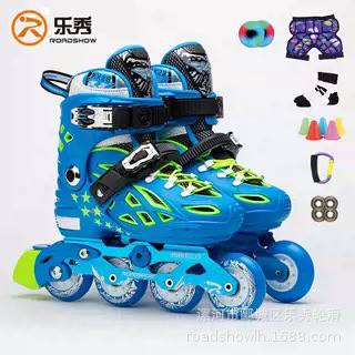 Club Teaching Shoes Lexiu Rx2S Skates Kidsren's Full Set of Inline Skates Adjustable Roller Skates