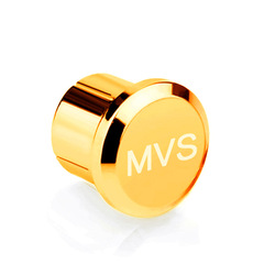 Factory Direct Selling Pure Copper Plated Gold RCA Shielded Plug Connector Dust Protection Cover Lotus Plug Metal Cover