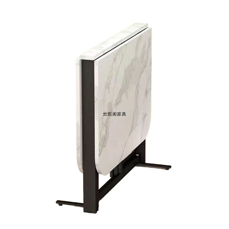 Fábrica directa mesa de comedor plegable doméstica pequeña casa multipropósito mesa plegable móvil sala de estar rectangular comida simple image 5