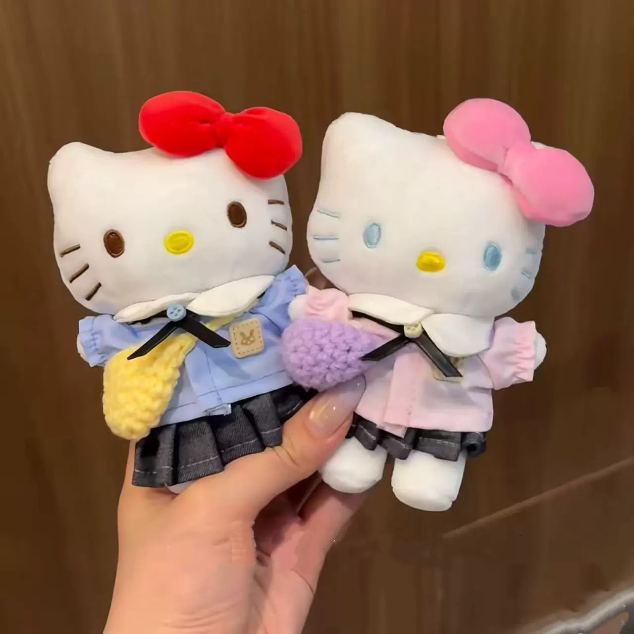 Hello Kitty, Hello Kitty, оригинальный классический рюкзак, мультяшная милая подвеска, плюшевый брелок, кукла