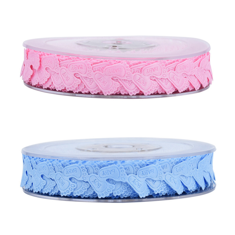 AliExpress bebé pies ultrasónicos repujado cinta cumpleaños fiesta decoración material bebé huellas cinta de encaje