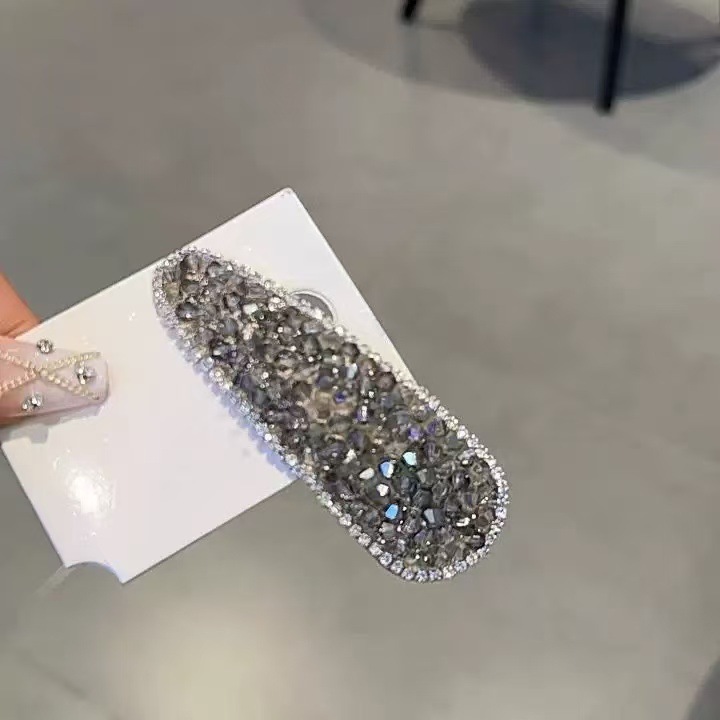 民族风治愈系闪钻珍珠名族风前额流苏边夹女个性刘海夹发卡发饰|undefined