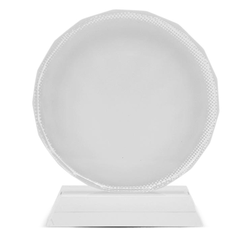 Transferencia térmica blanco girasol cristal blanco sublimación cristal artesanía decoración mesa coreano cristal decoración regalo