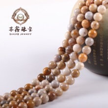 新款天然菊花石圆珠珊瑚玉散珠 DIY手串饰品配件厂家批发量大优惠