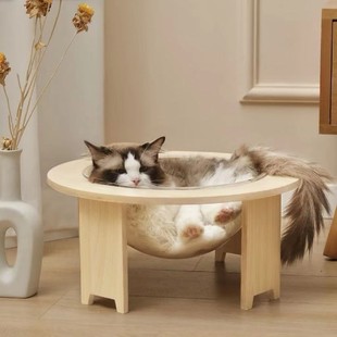 Space Capsule Cat Nest Four Seasons Universal Cat Bed Pet Supplies Cat Climbing Rack Removable Wooden Cat Bed Cat Jumping Table
