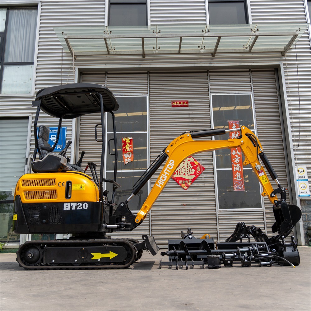 Exportación de 2 toneladas de mini excavadora de orugas de Arabia Saudita HT20 mini gancho para la explotación de tierras desérgicas, mini excavadora europea 5EPA