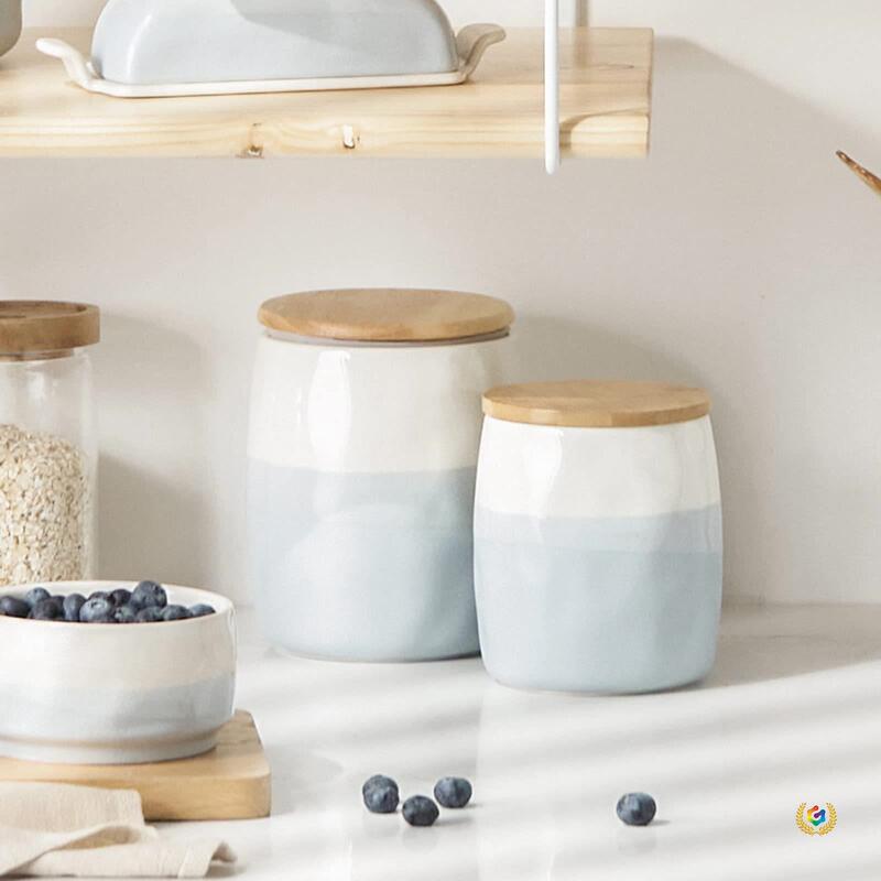 Creative Nordic Gradient Style Ceramic Jar for Home Storage, Kitchen Utensil Storage Jar, Container, Small Jar Creative Nordic Gradient Style Ceramic Jar for Home Storage, Kitchen Utensil Storage Jar, Container, Small Jar