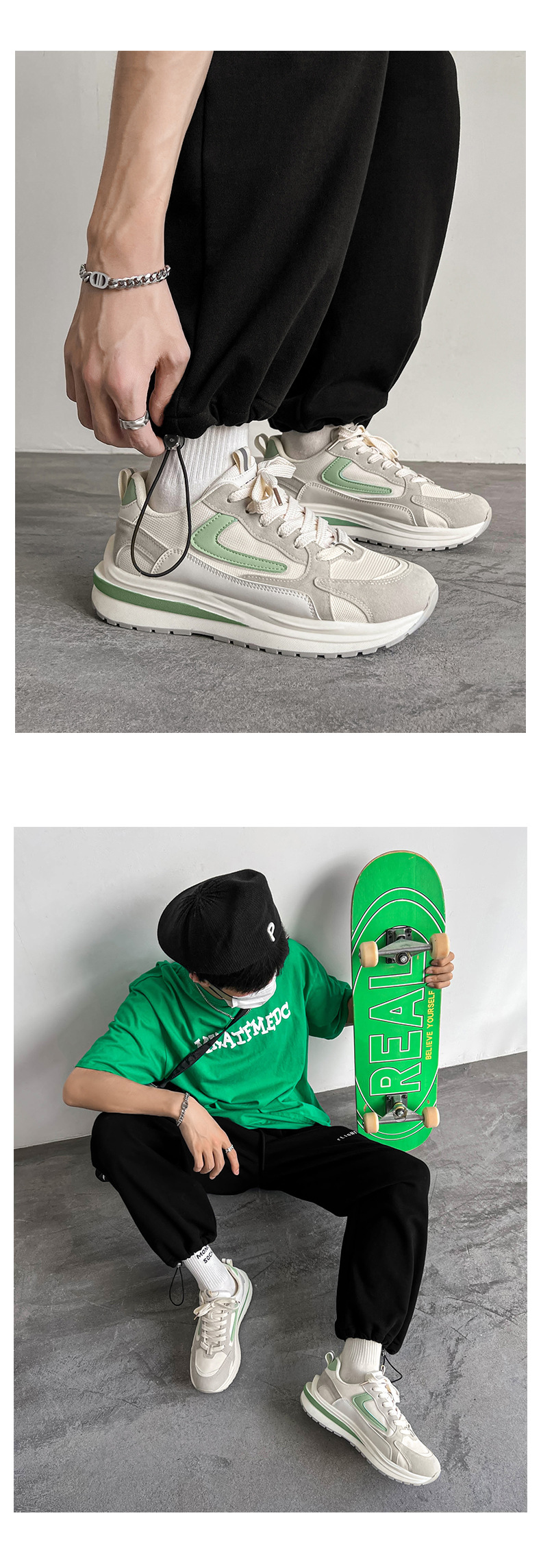 Shoes new breathable casual shoes youth trend sports shoes versatile flat shoes_voghion.com