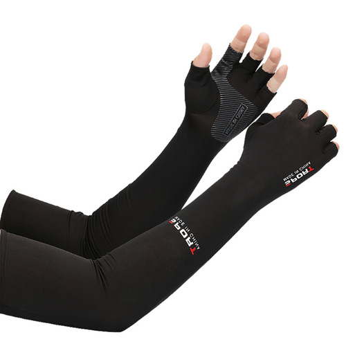 Summer men and women sun protection ice sleeve arm gloves driving breathable anti-UV sports cycling rider ice silk sleeves