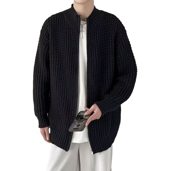 Spring knitted cardigan