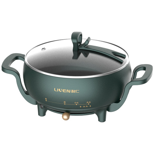 Liren J262 electric cooking pot, electric hot pot, hot pot pot, multi-function pot, multi-purpose pot, electric hot pot, barbecue pot, electric frying pan