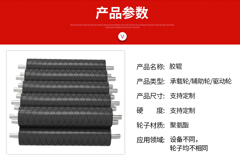 防静电自动化聚氨酯胶辊耐磨胶辊胶轮耐高温耐酸碱流水线传动胶棍-阿里巴巴