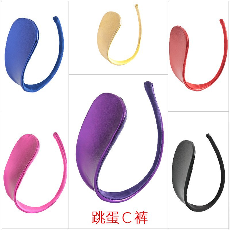 Sexy Underwear Pure Desire Invisible C- shaped Pants G-string Sexy Temptation Panties Women's T-pants Bright Leather Jumping Egg Panties for Hair