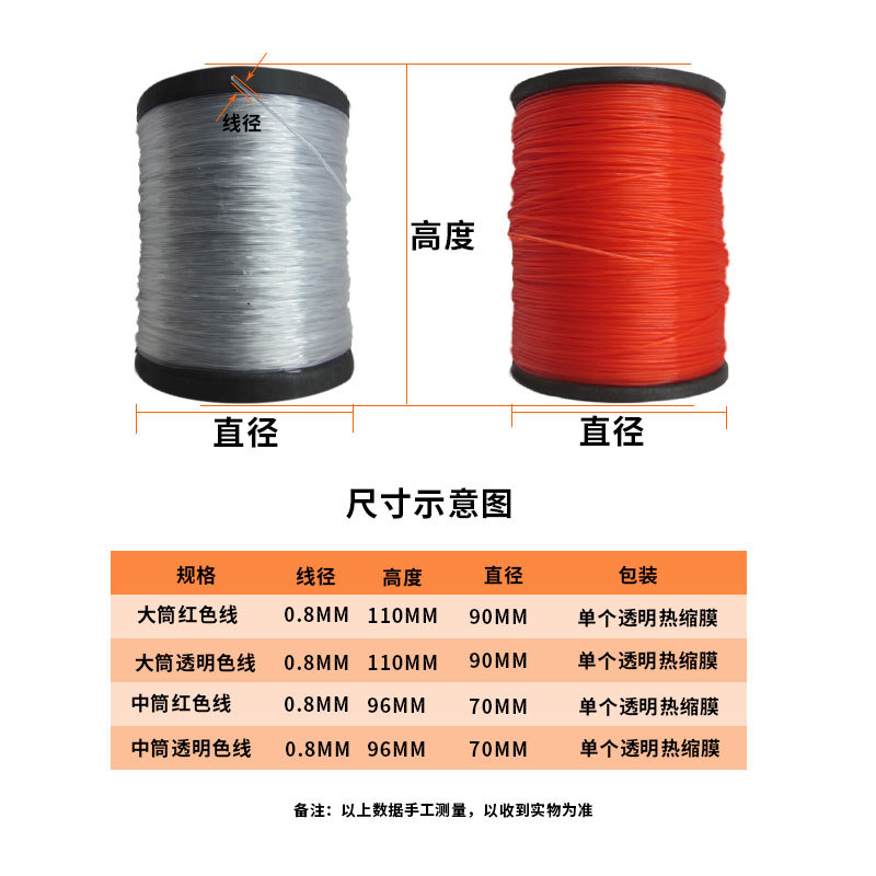 建筑吊线坠吊锤用尼龙线 垂直测量用线 鱼丝线不旋转装饰吊饰用线-阿里巴巴