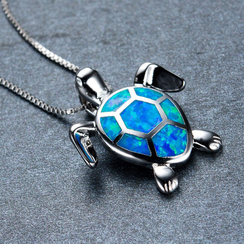 Mingcheng joyería de moda nueva Aubao collar de tortuga cadena suéter cadena_voghion.com