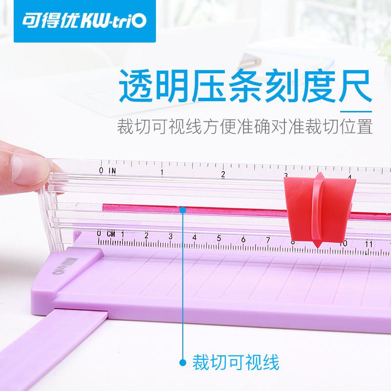 Los estudiantes pueden usar el cortador de papel doméstico ligero A4 cortador de papel de oficina cortador de papel deslizante de cuenta manual cortador de papel