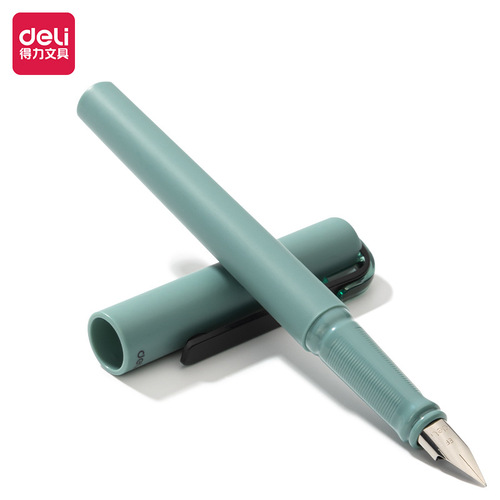 Deli A952 calligraphy pen high-end simple student exam writing bright tip 0.38 absorbent pen stationery wholesale