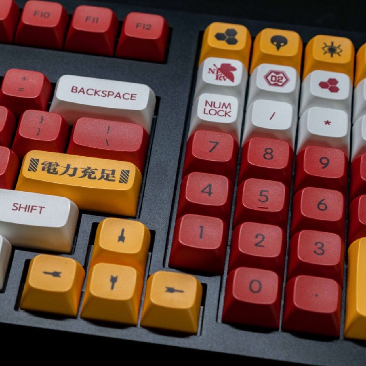 Unit 2 theme XDA highly PBT sublimation keycap comic contrasting color customizable keyboard cap
