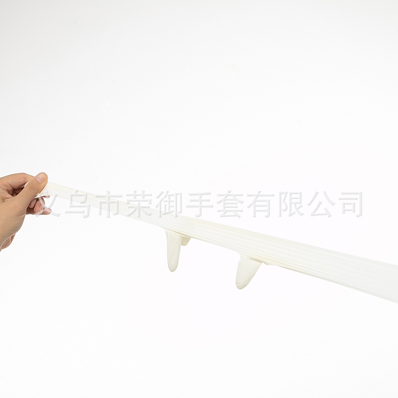 专业乳胶手套批发一次性乳胶手套9寸高弹有粉橡胶防静电手套