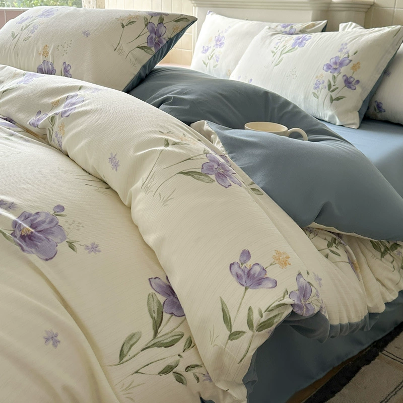 Duvet Cover Set (Fresh) Double-Layer Bedspread, 3–4 Piece Options, Multiple Patterns & Sizes