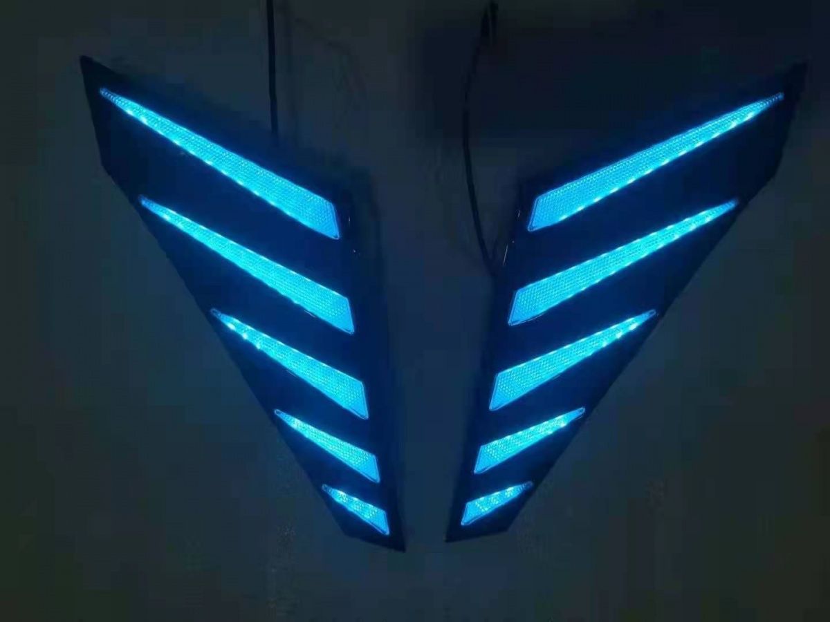 For Hyundai Elantra 21 Modified Hood Light LED DRL Turn Signal Grille Light