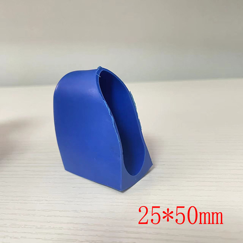 20 pieces minimum, soft rubber, oval, blue, 25*50mm
