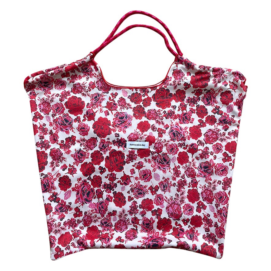 Bolso de hombro de lona floral pequeño bolso de mujer de gran capacidad a cuadros azules Nuevo estilo ins bolsa casual bolsa de playa