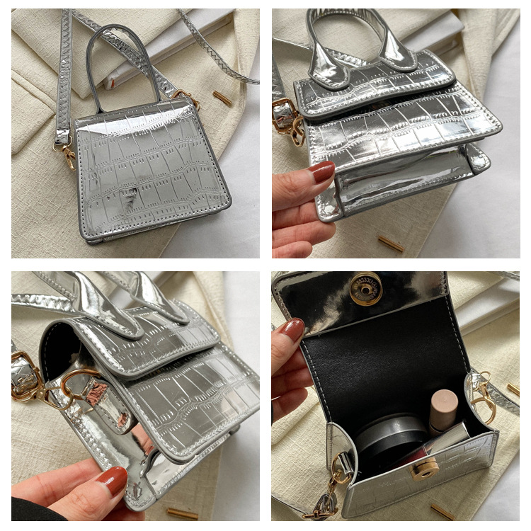 187g Weight Sewing Thread Fashion Element Magnetic Buckle Closure Type Single Shoulder Strap Strap Type Shoulder Bag Bags Type Casual Occasion Pu Leather Material Solid Color Pattern All Seasons Season Women's Gender Streetwear Style Square Shape Small Size Women's Small Pu Leather Solid Color Streetwear Sewing Thread Square Magnetic Buckle Shoulder Bag 1