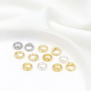 18K���𴩾��]��Ȧ�B�ӭh��β�p���i��Ȧ僽��ֹ�diy����� B06