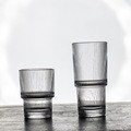 德力玻璃水杯竖纹条纹杯牛奶杯果汁杯啤酒杯透明北欧简约风可叠杯|undefined