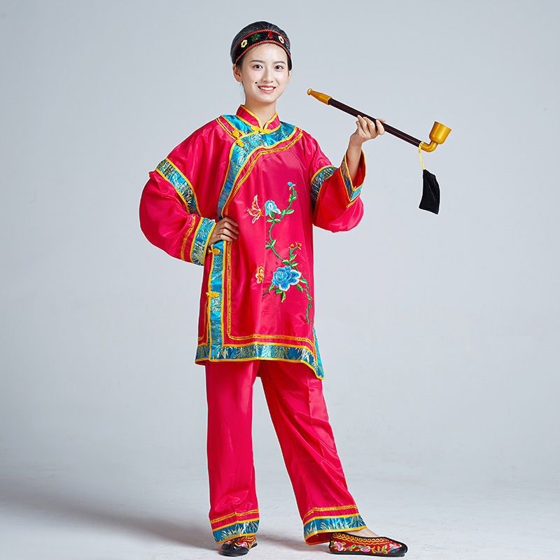 로즈 레드 (탑 + 바지 + 모자 + 담배가방)