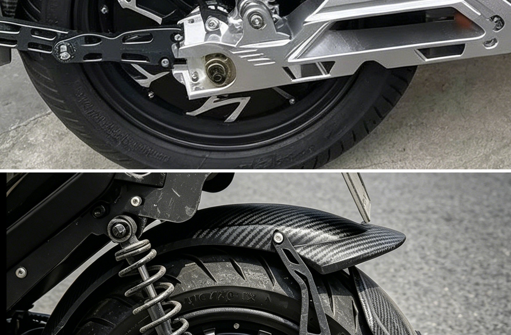 Electric Scooter Rear Wheel Mudguard Thickened Water Shield Suitable for Niu Uqi, Plastic Wear-Resistant Modified Universal Rear Mudguard