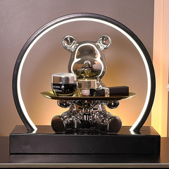 Violent bear's small ornaments for keys, door entry racks, entryway, home ceramic decorations