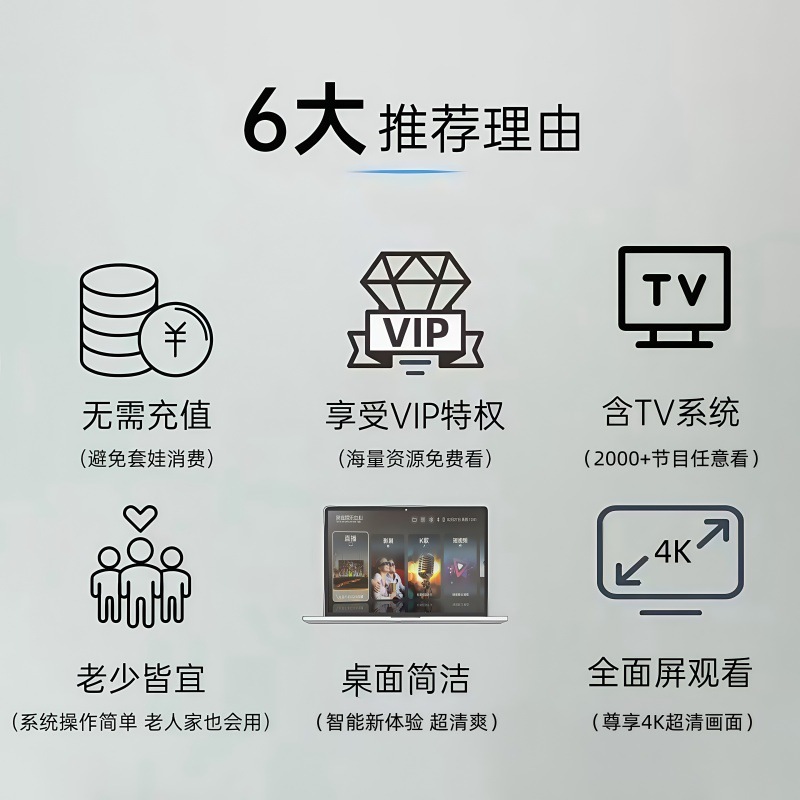 2025款4k机顶盒无线WiFi网络电视盒子永久免费超高清全网通老人用|undefined