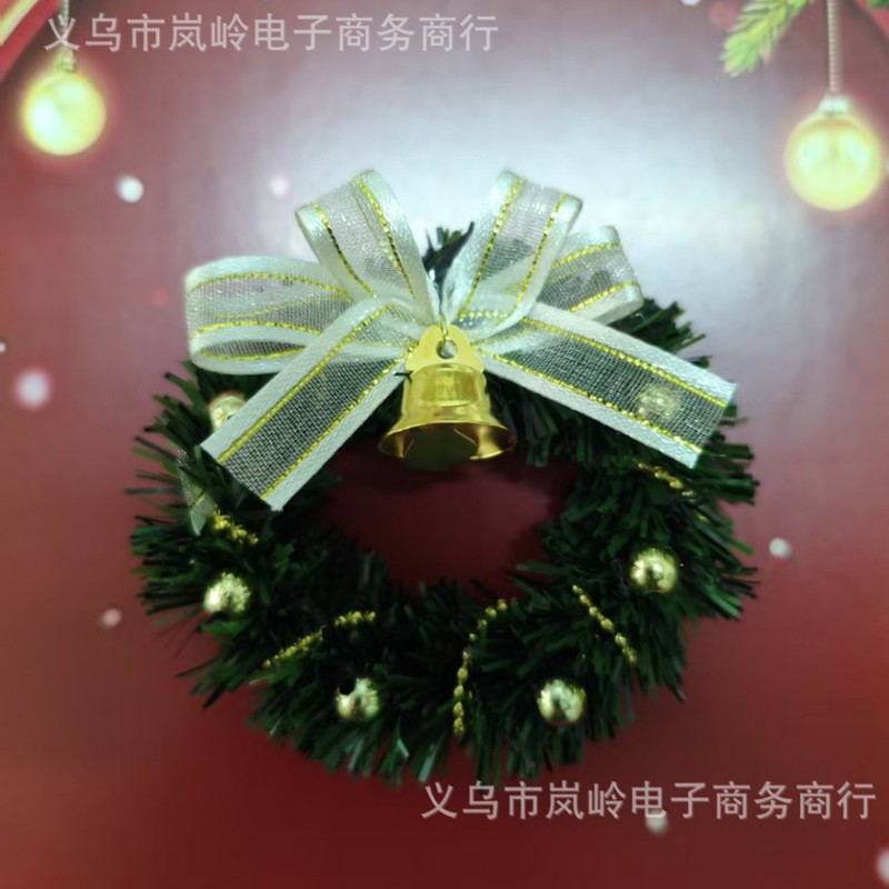 新款圣诞花环汽车挂件氛围感门挂车载后视镜装饰品车挂饰圣诞礼物|undefined