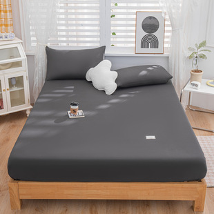 Solid color polyester cotton Amazon bed hat Simmons protective cover mattress cover bed sheet dust cover 1.5, 1.8 protective cover