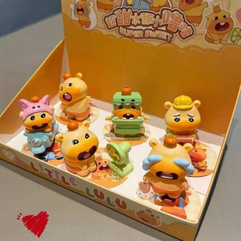 现货超甜水豚摆件盲盒潮玩手办可爱周边豚仔创意汽车装饰公仔|undefined