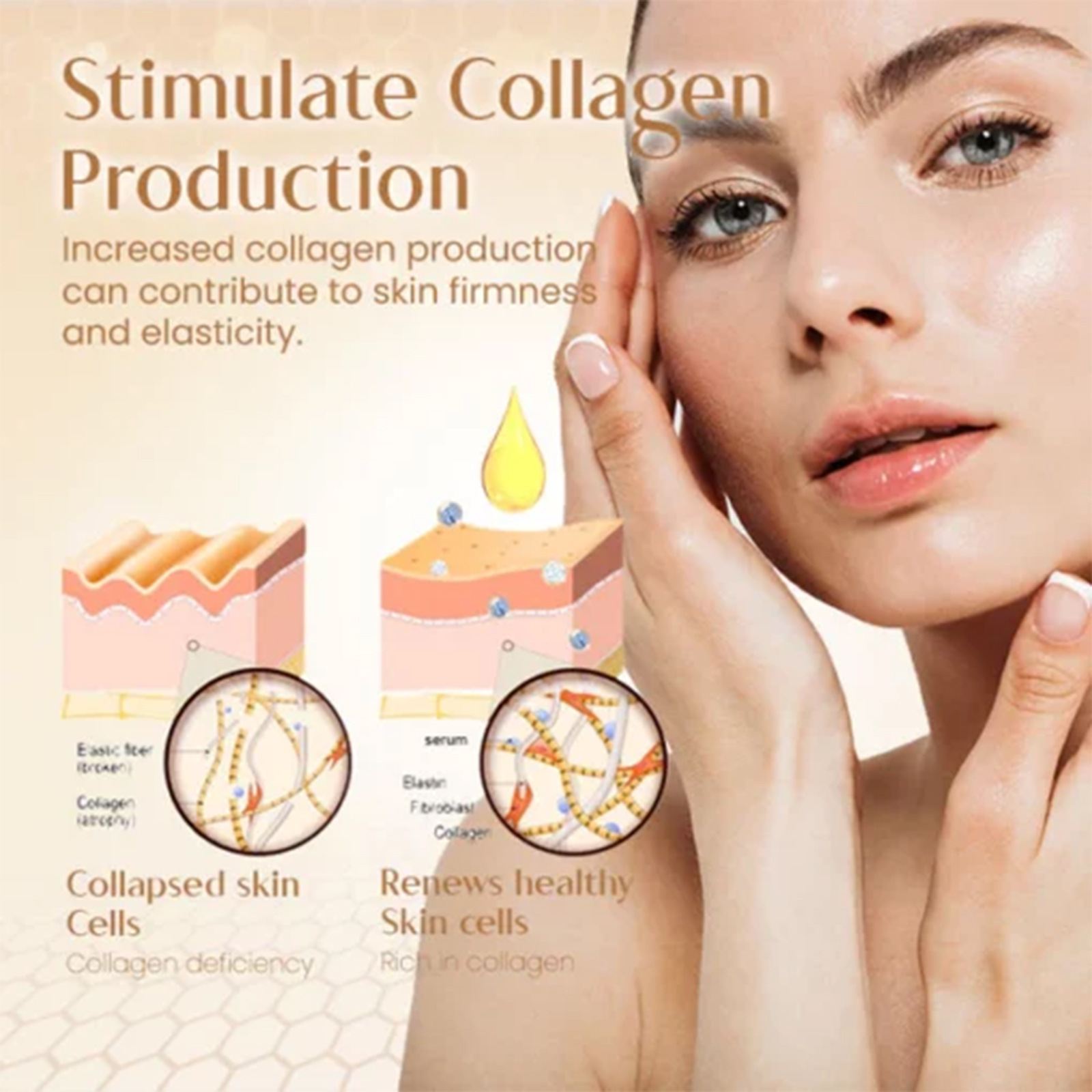 EELHOE Bee Venom to weaken facial fine lines, tighten moisturize skin, and prevent aging essence_voghion.com