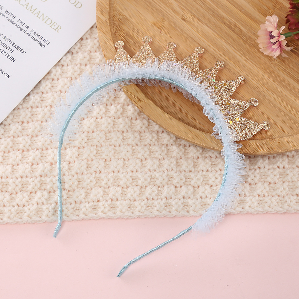 Cute Crown Cloth Gauze Hair Band display picture 4