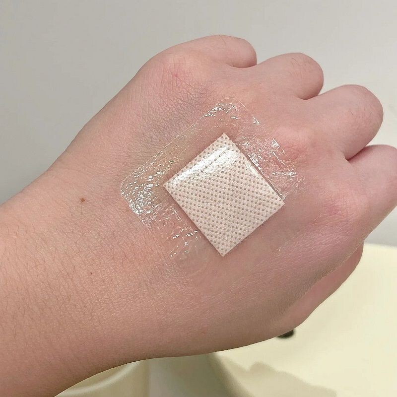 小紅書同項pu膜防水絆創膏正方形透明絆創膏防磨足付付付浮優針アイパッチ|undefined