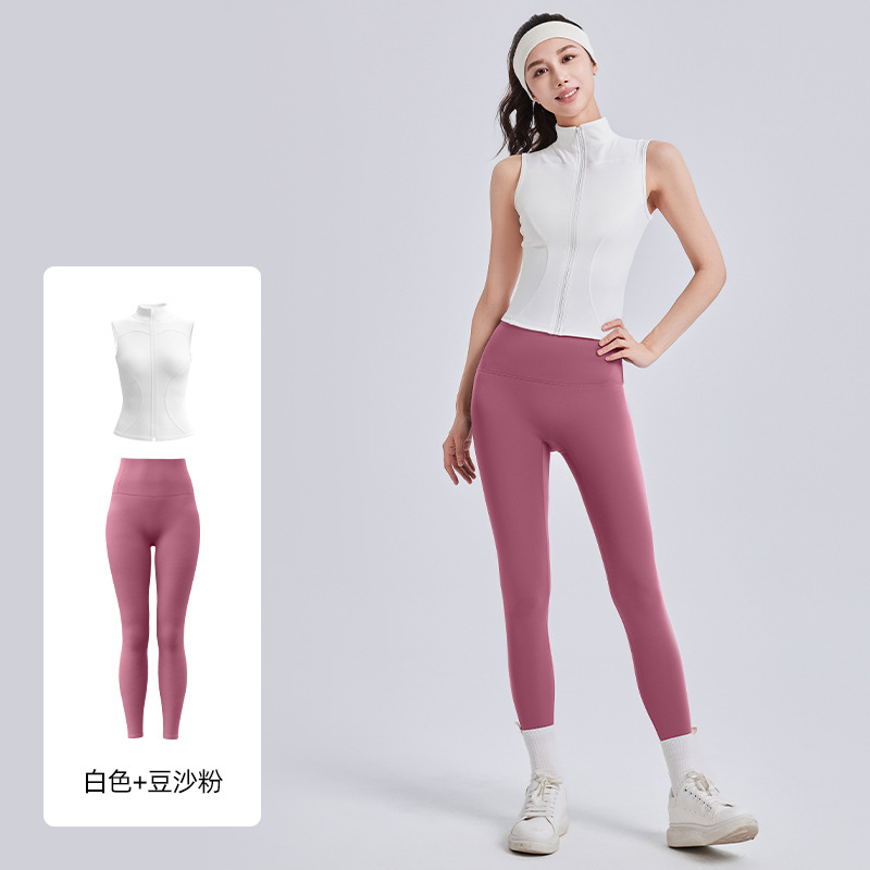 Juyi Tang nuevo cuello vertical sin mangas cuerpo ajustado, delgado transpirable, adelgazamiento, ejercicio, ejercicio, fitness, yoga