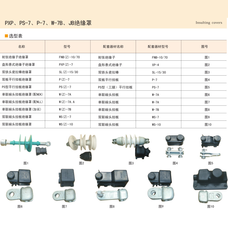 碗头挂板绝缘罩单联碗头挂板绝缘罩W(Z)-7A W-7A