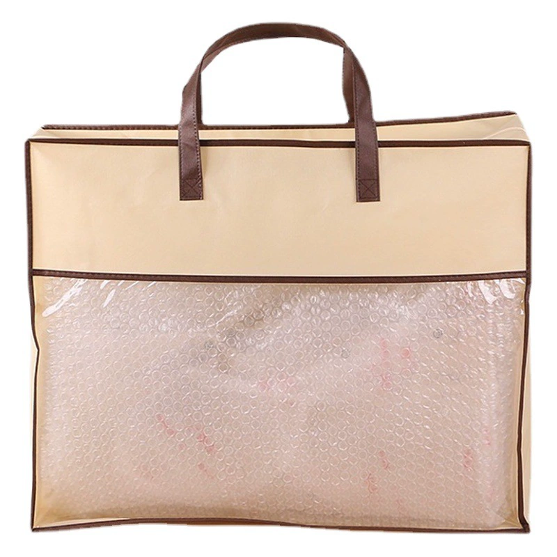 Нетканый мешок, домашняя текстильная сумка на молнии, прозрачный комплект из четырех предметов, одеяло, упаковка, мешок для пыли, в наличии